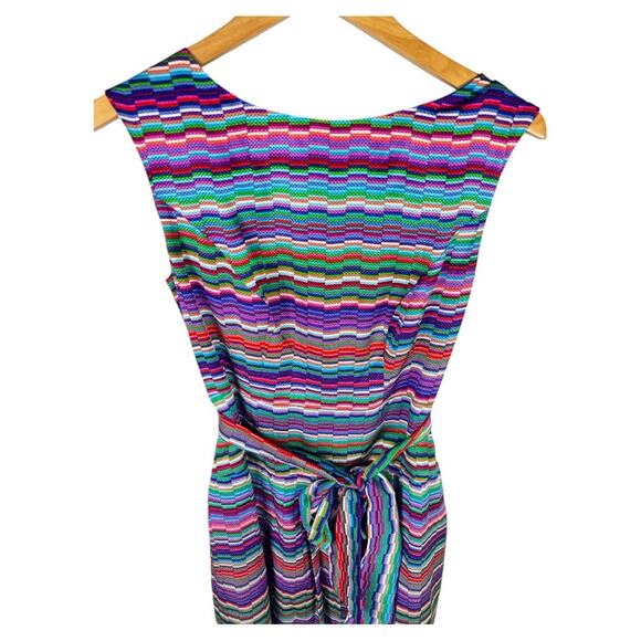 Shoshanna Alana silk mini dress multicolor short sleeve geometric abstract print - Picture 4 of 11